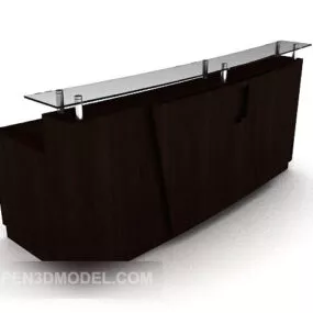 Company Reception Front Desk 3d model