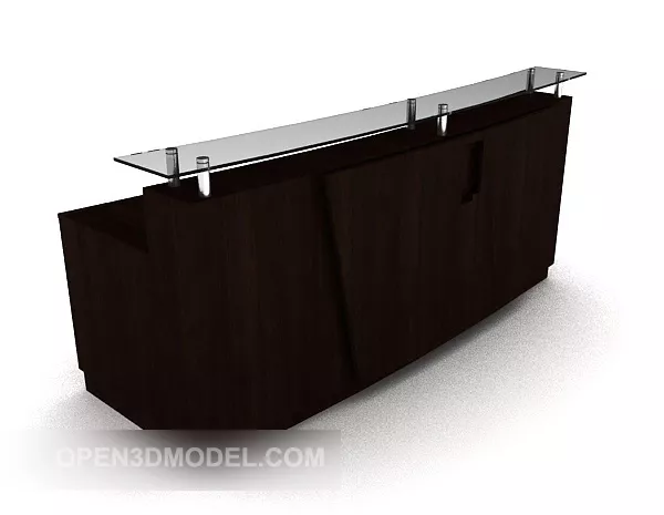 Company Reception Front Desk 3d model Company Reception Front Desk 3d model