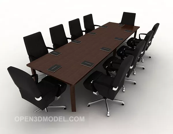 Company Simple Conference Table Chair 3d model Company Simple Conference Table Chair 3d model