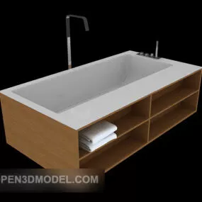Composite Bathtub Furniture 3d model