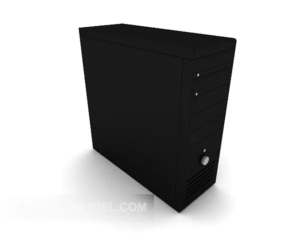 Computer Case Black Metal 3d model Computer Case Black Metal 3d model