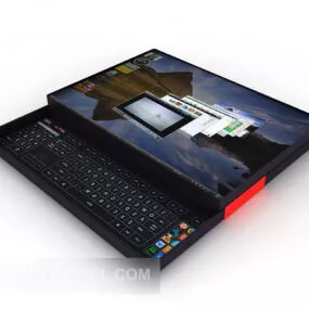 Computer Keyboard Black 3d model