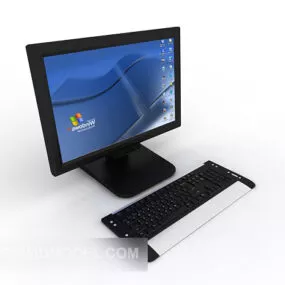 Computer Monitor Keyboard 3d model