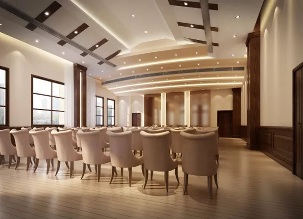 Office Hall Duplex Space With Modern Stair 3d model