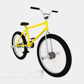 Cool Bike Yellow Paint 3d model