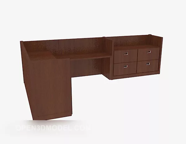 Corner Desk 3d model Corner Desk 3d model