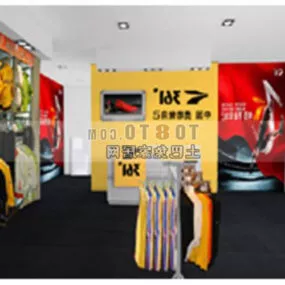 Art Room Showroom Design 3d model