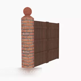 Courtyard Wall Furniture 3d model
