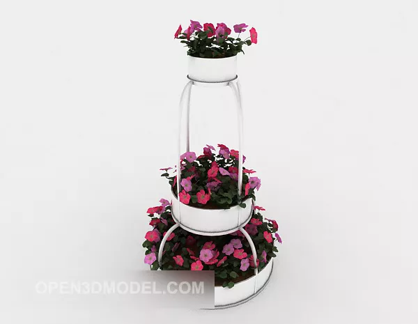 Courtyard Potted Decoration 3d model Courtyard Potted Decoration 3d model