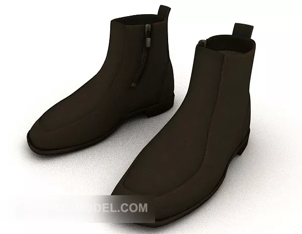 Cowskin Boots 3d model Cowskin Boots 3d model