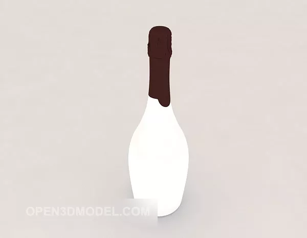 Craft Bottle For Decoration 3d model Craft Bottle For Decoration 3d model