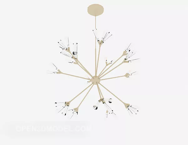 Craft Home Chandelier 3d model Craft Home Chandelier 3d model