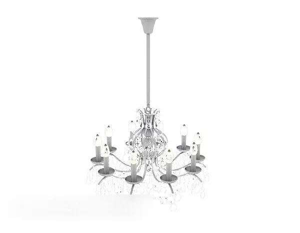 Craft Simple Home Chandelier 3d model Craft Simple Home Chandelier 3d model