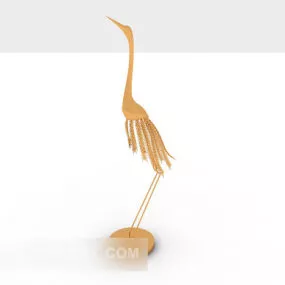 Crane Figurine Decoration 3d model