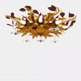 Creative Luxury Chandelier European 3d model