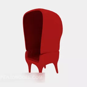 Creative Red Lounge Chair 3d model