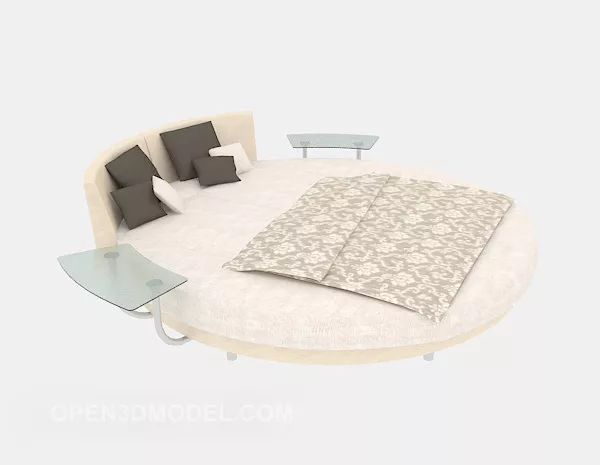 Creative Round Bed 3d model Creative Round Bed 3d model