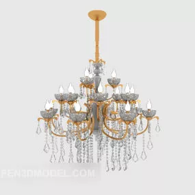 Crystal Common Chandelier 3d model