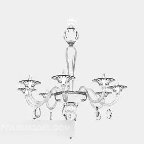 Crystal European Chandelier 3d model
