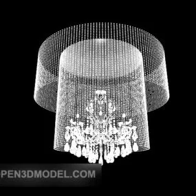 Crystal Round Chandelier 3d model