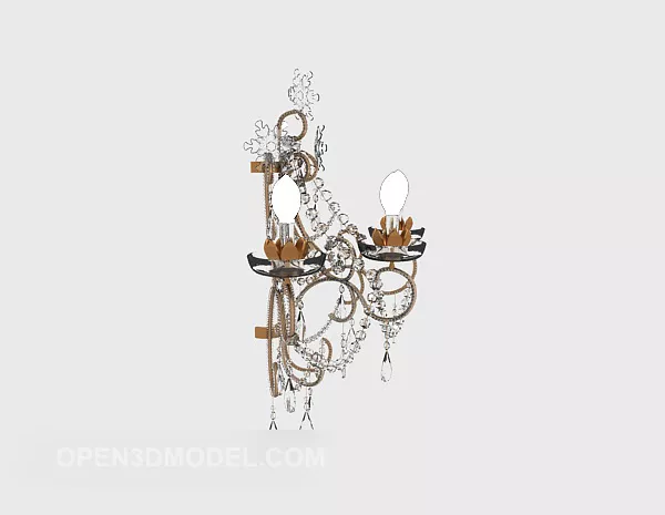Crystal Home Wall Lamp 3d model Crystal Home Wall Lamp 3d model