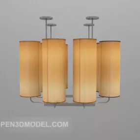 Cylindrical Shaped Chandelier Lighting 3d model