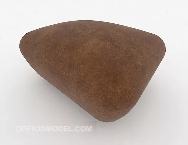 Dark Brown Minimalist Sofa Stool 3d model Dark Brown Minimalist Sofa Stool 3d model