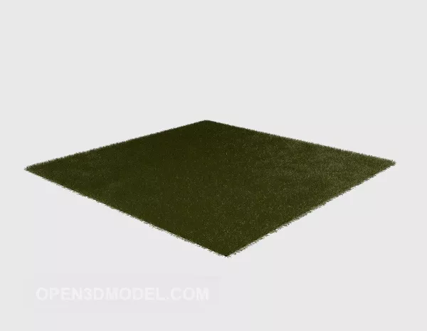 Dark Green Carpet 3d model Dark Green Carpet 3d model