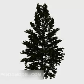 Dark Green High Tree Plant 3d model