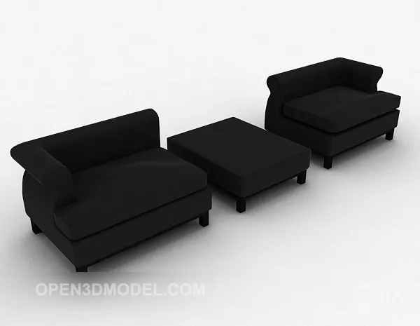 Dark Grey Multiplayer Sofa 3d model Dark Grey Multiplayer Sofa 3d model