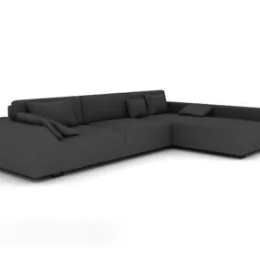 Dark Home Multiplayer Sofa 3d model