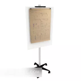 Standing Mirror Decor 3d model