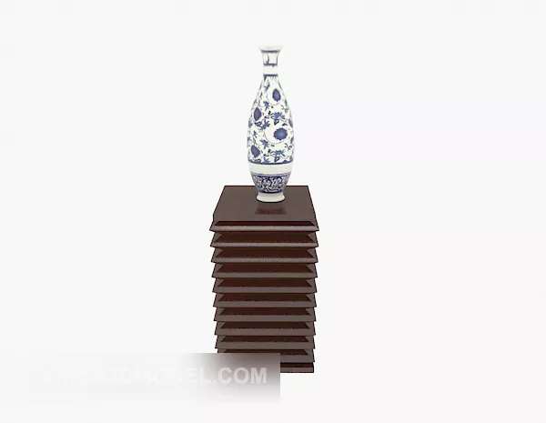 Entrance Shoes Cabinet With Drawers 3d model
