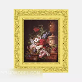 Decorative European Hanging Painting 3d model