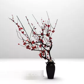 Decorative Flower Trees Furniture 3d model