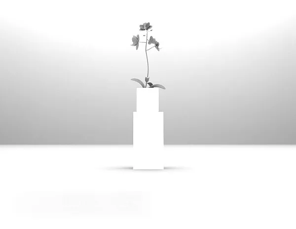 Decorative Plant With Cylinder Stand 3d model Decorative Plant With Cylinder Stand 3d model