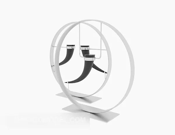 Circles Decorative Furnishings 3d model Circles Decorative Furnishings 3d model