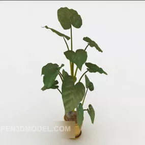 Decorative Interior Small Potted 3d model