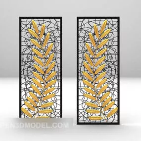 Beauty Decorative Carving Screen 3d model