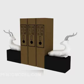 Deer Booker White 3d model