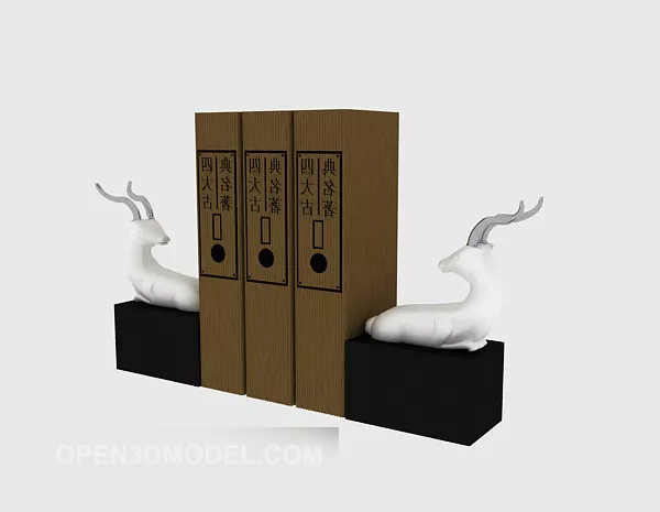 Deer Booker White 3d model Deer Booker White 3d model