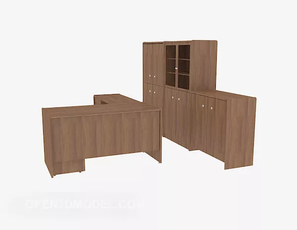 Tall Locker With Drawers 3d model