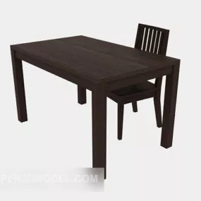 Office Modern Desk Table And Chair 3d model