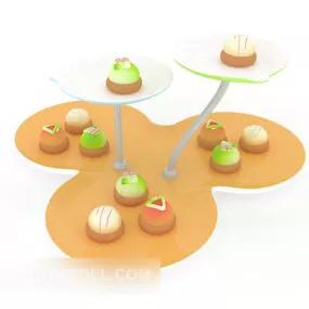 Dessert Cake Food 3d model