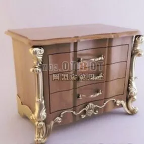 Dining Side Cabinet Vintage Decoration 3d model