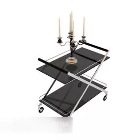 Dining Trolley Cart 3d model