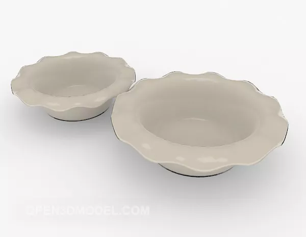 Terracotta Dishes 3d model Terracotta Dishes 3d model