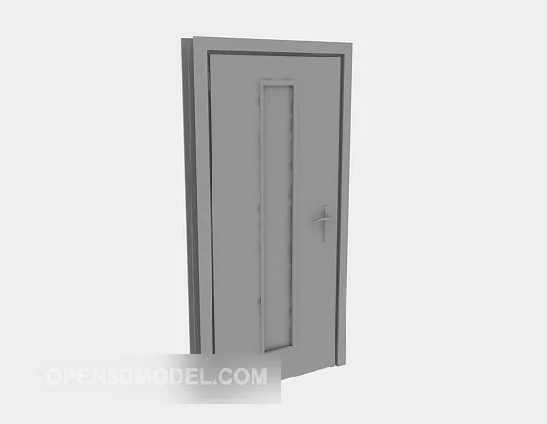 Slide Door Old Style 3d model