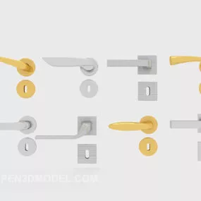 Door Handle Collection 3d model