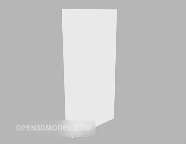 White Door Mdf 3d model White Door Mdf 3d model